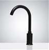 Fontana Wella Goose Neck Matte Black Automatic Commercial Sensor Faucet B510 - (Also Available In Oil Rubbed Bronze Or Gold Tone)